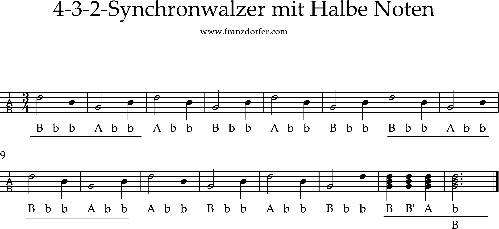steirische lernen, walzer mit halbe und viertel, 